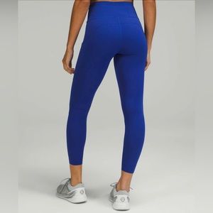 LuLuLemon Fast and Free High-Rise Crop 23" color psychic (Size 8)